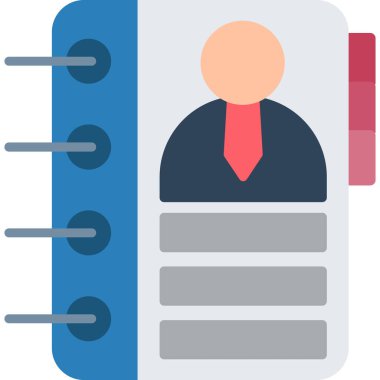 iş düz vektör simgesi