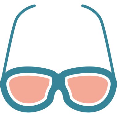 Güneş gözlüğü. Web simgesi basit illüstrasyon