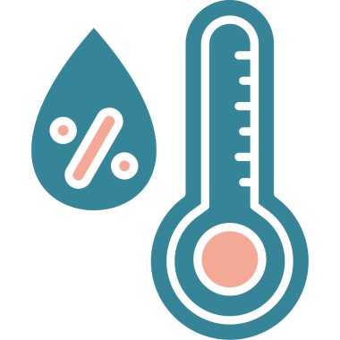 Termometre. Web simgesi basit tasarım