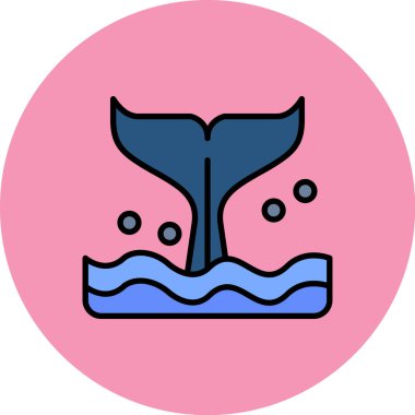 Bir yüzme simgesinin vektör illüstrasyonu