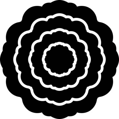 çiçek simgesi vektör illüstrasyonu