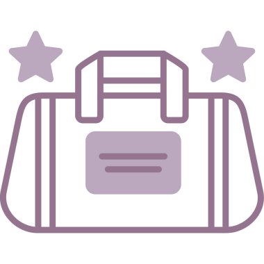 Çanta. Web simgesi basit illüstrasyon