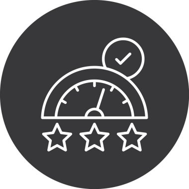 derecelendirme vektörü simgesi modern basit tasarım