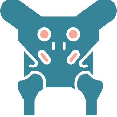 Çizgi film simgesinin vektör çizimi