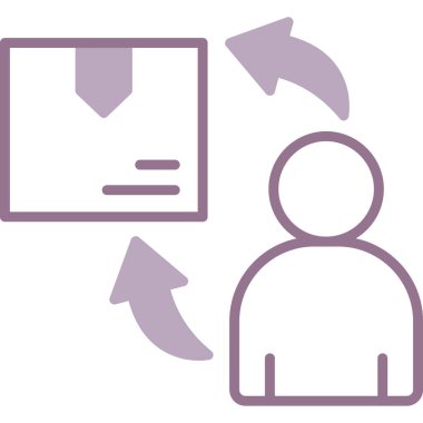 Bir grup insan simgesinin vektör çizimi.