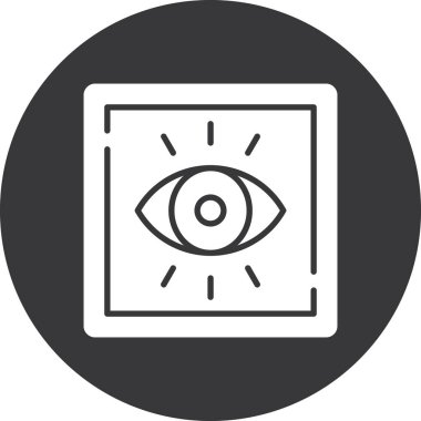 Göz simgesi vektör illüstrasyonu