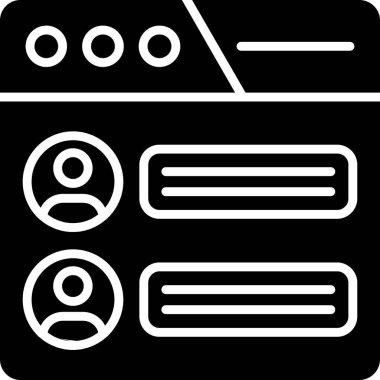 Tarayıcı sunucu internet simgesi ana hatlar biçiminde