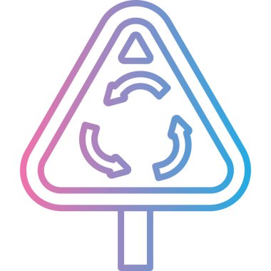 Geri dönüşüm. Web simgesi basit illüstrasyon