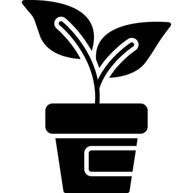 bitki simgesi vektör illüstrasyonu