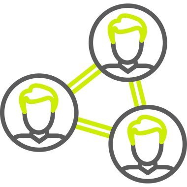 Sosyal ağlar. Web simgesi basit tasarım