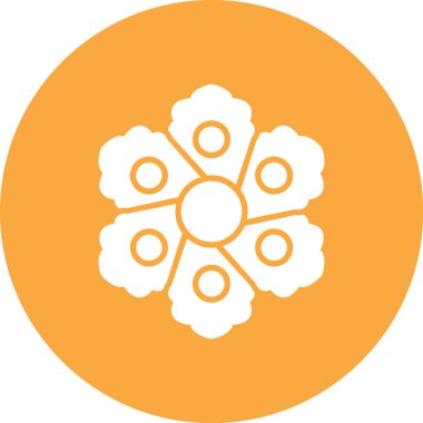 çiçek simgesi vektör illüstrasyonu