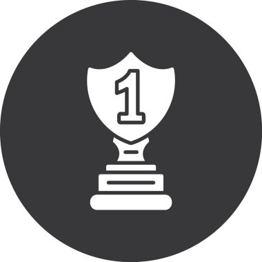 Ödül simgesi soyut arkaplanda izole edildi