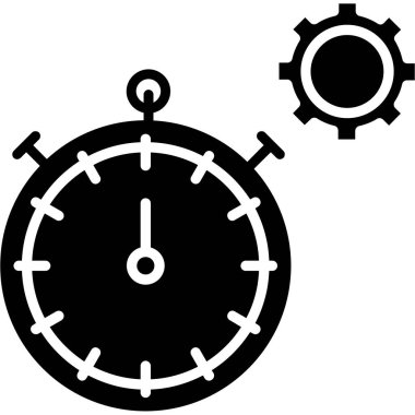 Saat. Web simgesi basit illüstrasyon