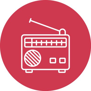 radyo simgesi vektör illüstrasyonu