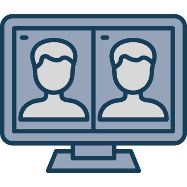 İş ve vektör illüstrasyonu için web simgesi