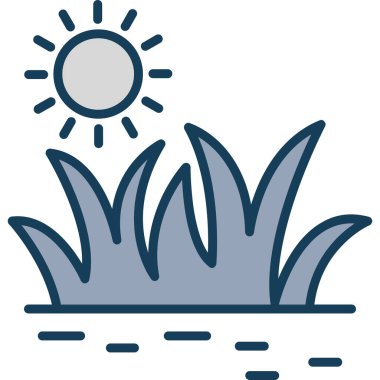 Bitki. Web simgesi basit illüstrasyon