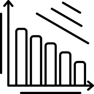 çubuk çizelgesi simgesi dış hat biçiminde