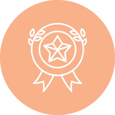 Rozet. Web simgesi basit illüstrasyon