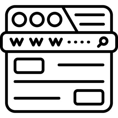 İnternet tarayıcısı. Web sayfası simgesi