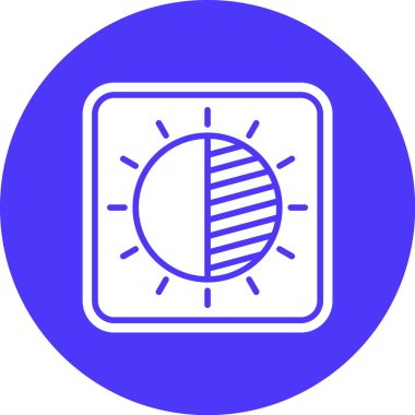 Her Kullanım için Karşıtlık, Basit Vektör Simgesi