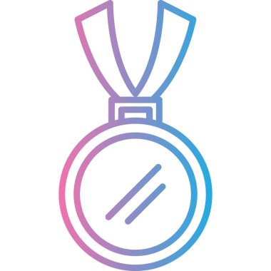 Madalya vektör simgesi modern basit vektör illüstrasyonu