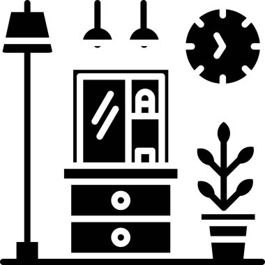 mobilya kutsal kişilerin resmi, vektör çizim