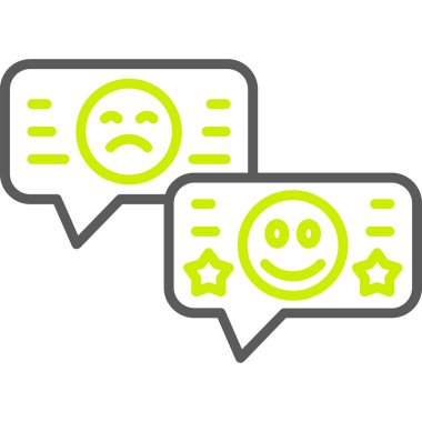 Geri bildirim. Web simgesi basit illüstrasyon