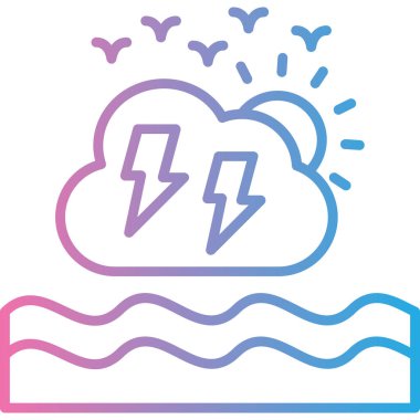 Bulut. Web simgesi basit illüstrasyon