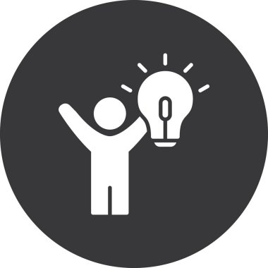 Bir fikrim var. Web simgesi basit tasarım