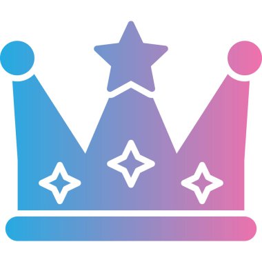 Taç. Web simgesi basit illüstrasyon