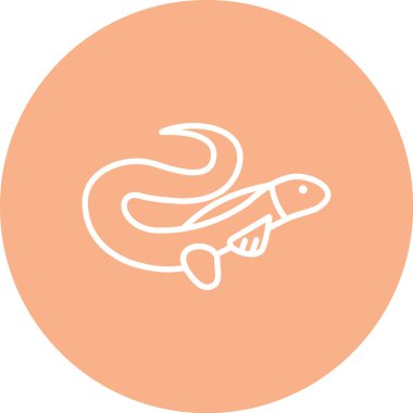 Balık simgesinin vektör illüstrasyonu