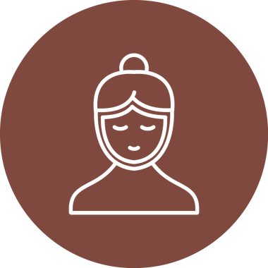 Büyük gözlü ve maskeli güzel bir kız.