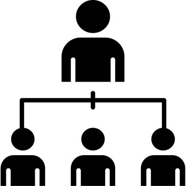 hiyerarşi şeması hiyerarşi simgesi ana hat biçiminde