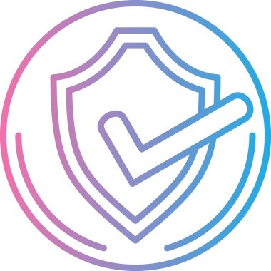 kalkan simgesi, vektör illüstrasyonu