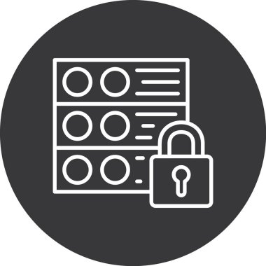 kilit simgesi, basit illüstrasyon