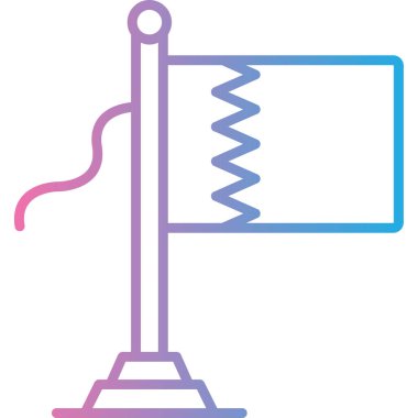 Modern bir simgenin vektör illüstrasyonu