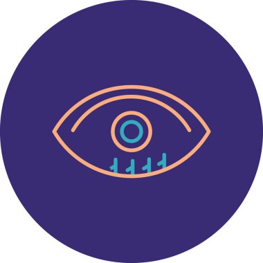 Göz simgesi vektör illüstrasyonu