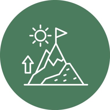 dağ simgesinin vektör illüstrasyonu