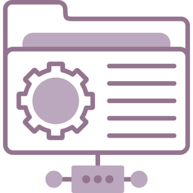 Teçhizat Web simgesi basit illüstrasyon