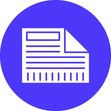 Belge. Web simgesi basit illüstrasyon