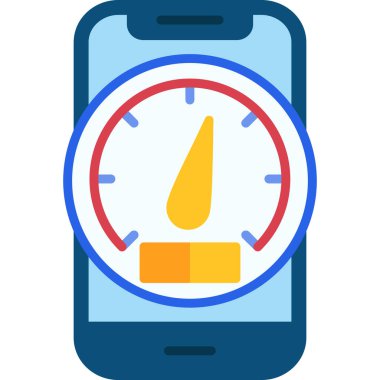 Cep saati. Web simgesi basit illüstrasyon