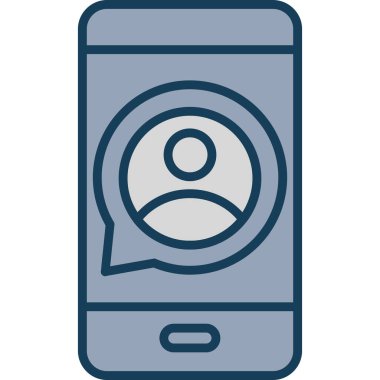 Telefon simgesi vektör illüstrasyonu