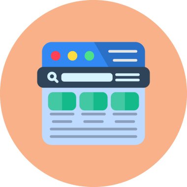 Web tasarım ikonu vektör illüstrasyonu