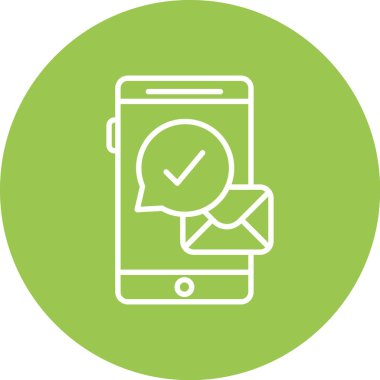 mesaj vektör simgesi modern illüstrasyon