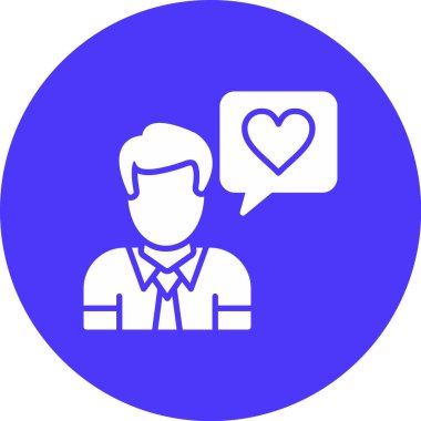 Sohbet simgesinin vektör illüstrasyonu