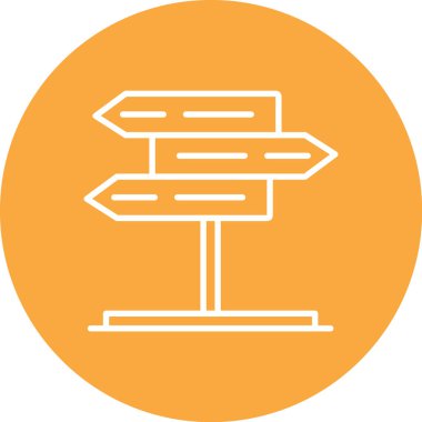 Yol tabelası. Basit vektör illüstrasyonu