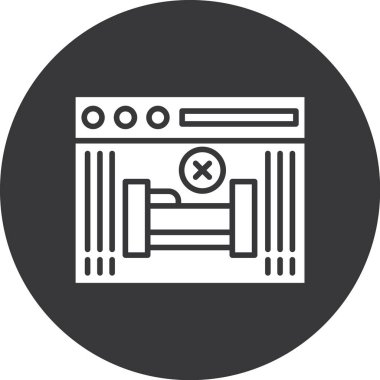 Modern simgenin vektör illüstrasyonu