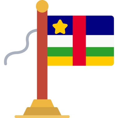 ulusal bayrak simgesi, vektör illüstrasyonu