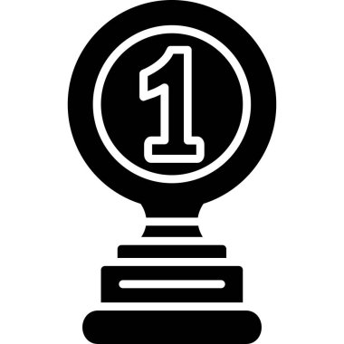 Kupa. Web simgesi basit illüstrasyon