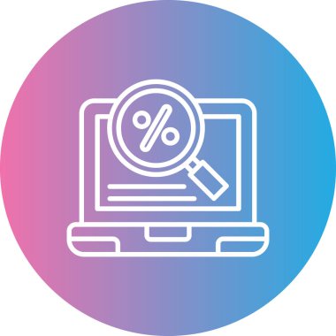 Dizüstü bilgisayar simgesi vektör çizimi